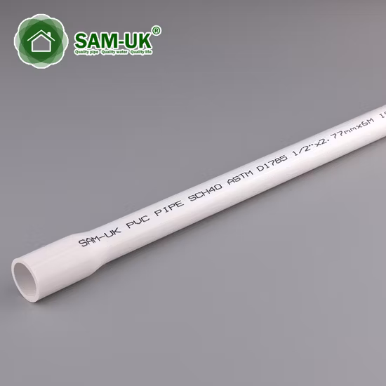 Tubo de pressão de fornecimento de água de cloreto de polivinila de plástico Conexão de cotovelo Integral Encaixe de soquete Plástico PVC Tubo de água