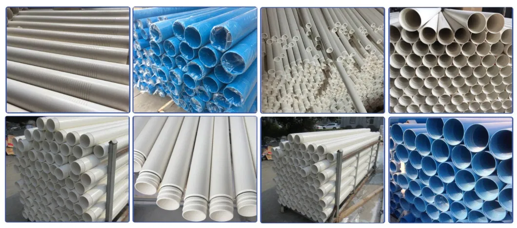 PVC Borehole Water Well Casing Pipe Erikeke Brand Thread Split-Casing Pipe for Drink Water Drilling Pipe Supplier