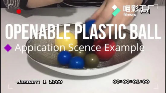 Bola de flutuação oca de plástico personalizada de duas metades