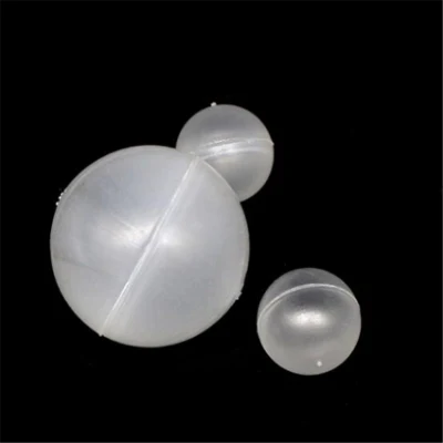 Bola de flutuação oca de plástico transparente e opaco de PVC PP PE